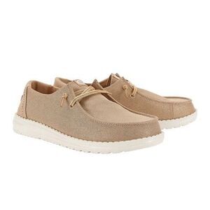 Hey Dude Wendy Stardust rose gold slip on shoes women's 8